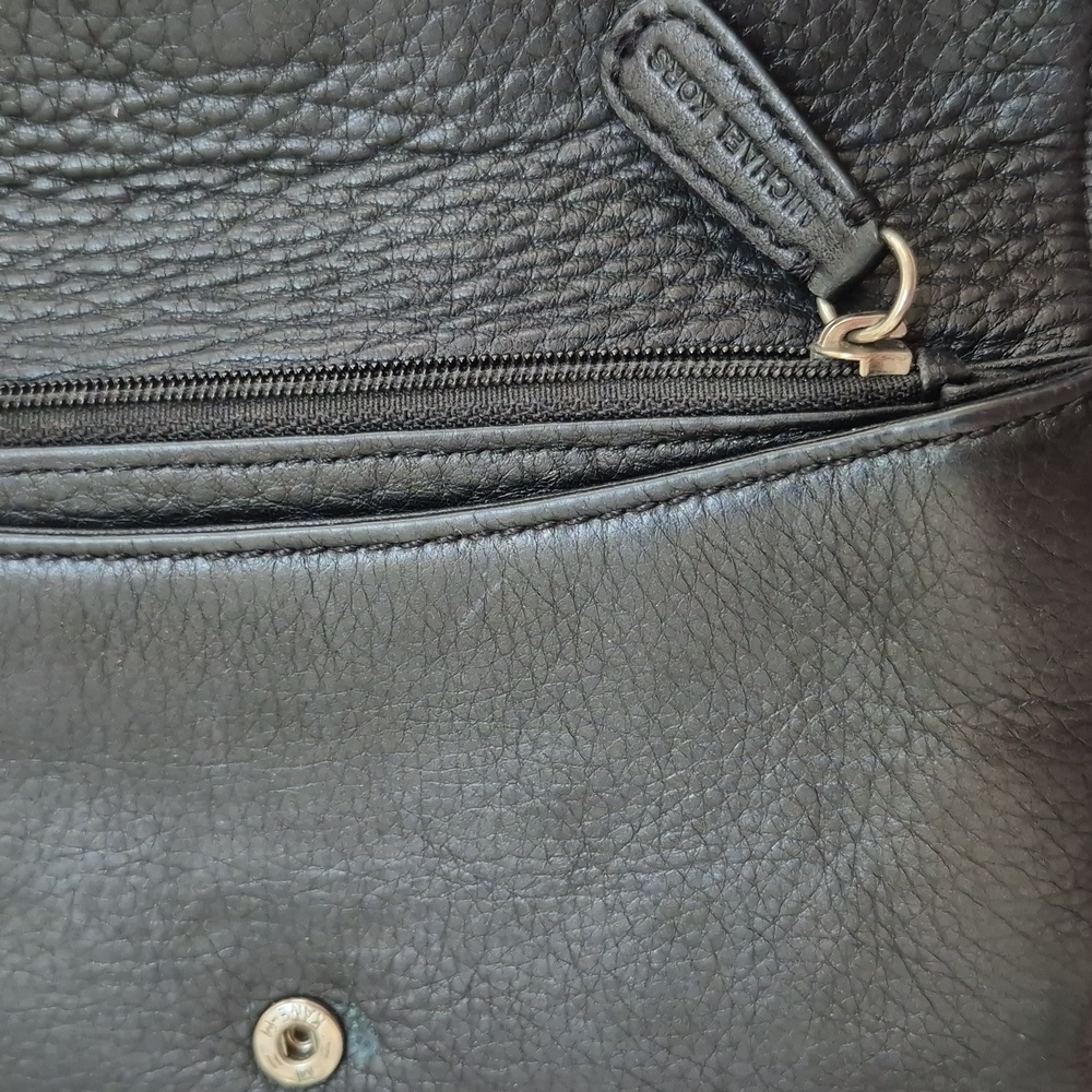 Michael Kors Black Leather Wallet Clutch - Picture 7 of 9